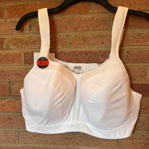 NWT Panache 5021 Underwired Sports Bra 40DD White High Impact Support - Picture 1 of 4